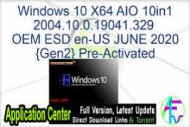Windows 10 X64 2004 Pro 3in1 OEM MULTi-24 MAY 2020 {Gen2}